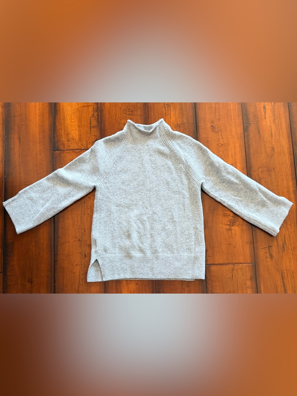 LOFT Heather Gray Turtleneck Sweater